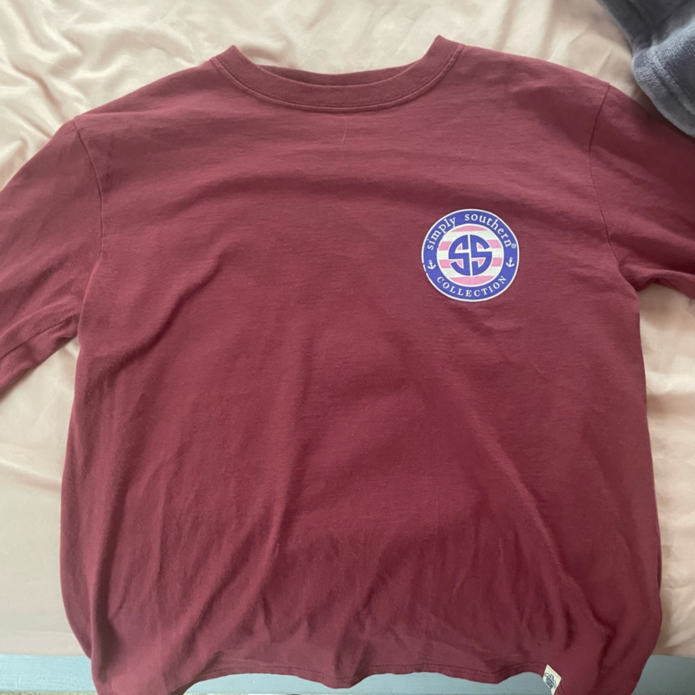 - simply southern - Maroon - youth small